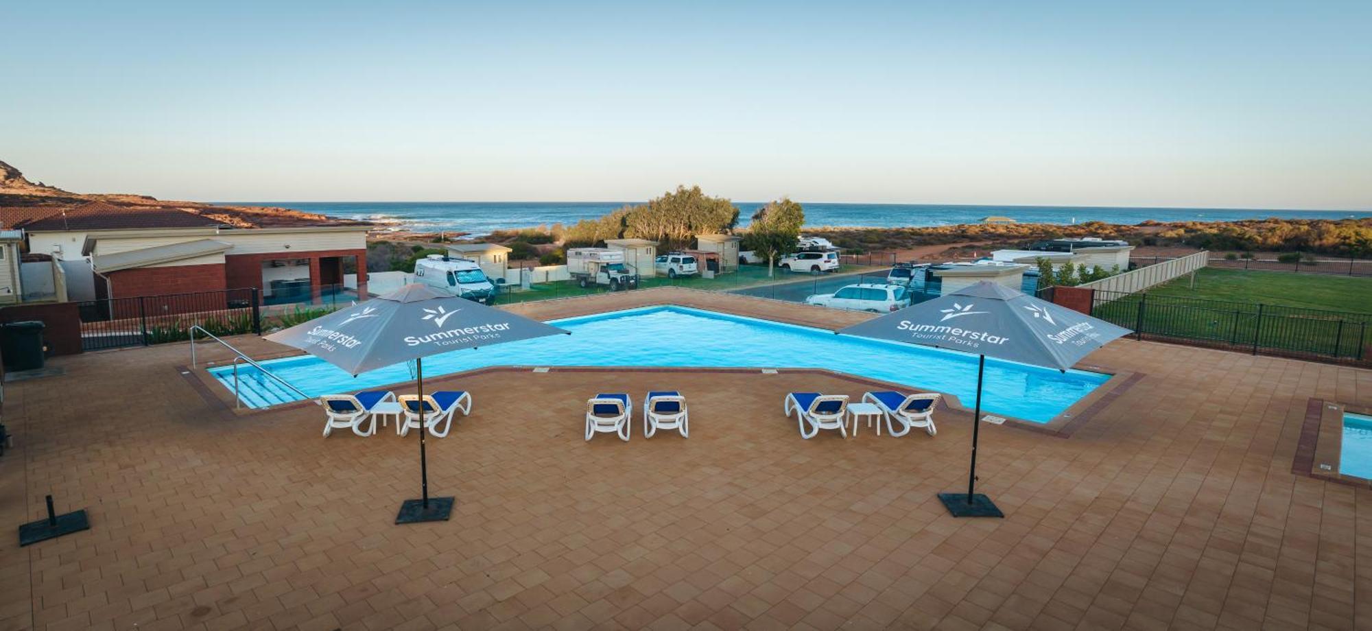 Kalbarri Red Bluff Tourist Park Hotell Exteriör bild