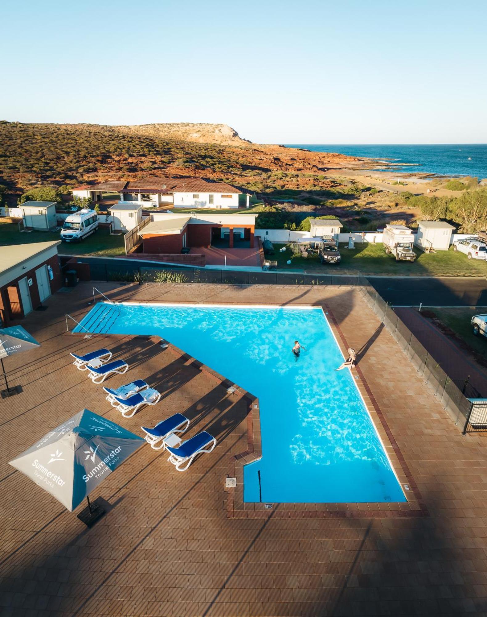Kalbarri Red Bluff Tourist Park Hotell Exteriör bild