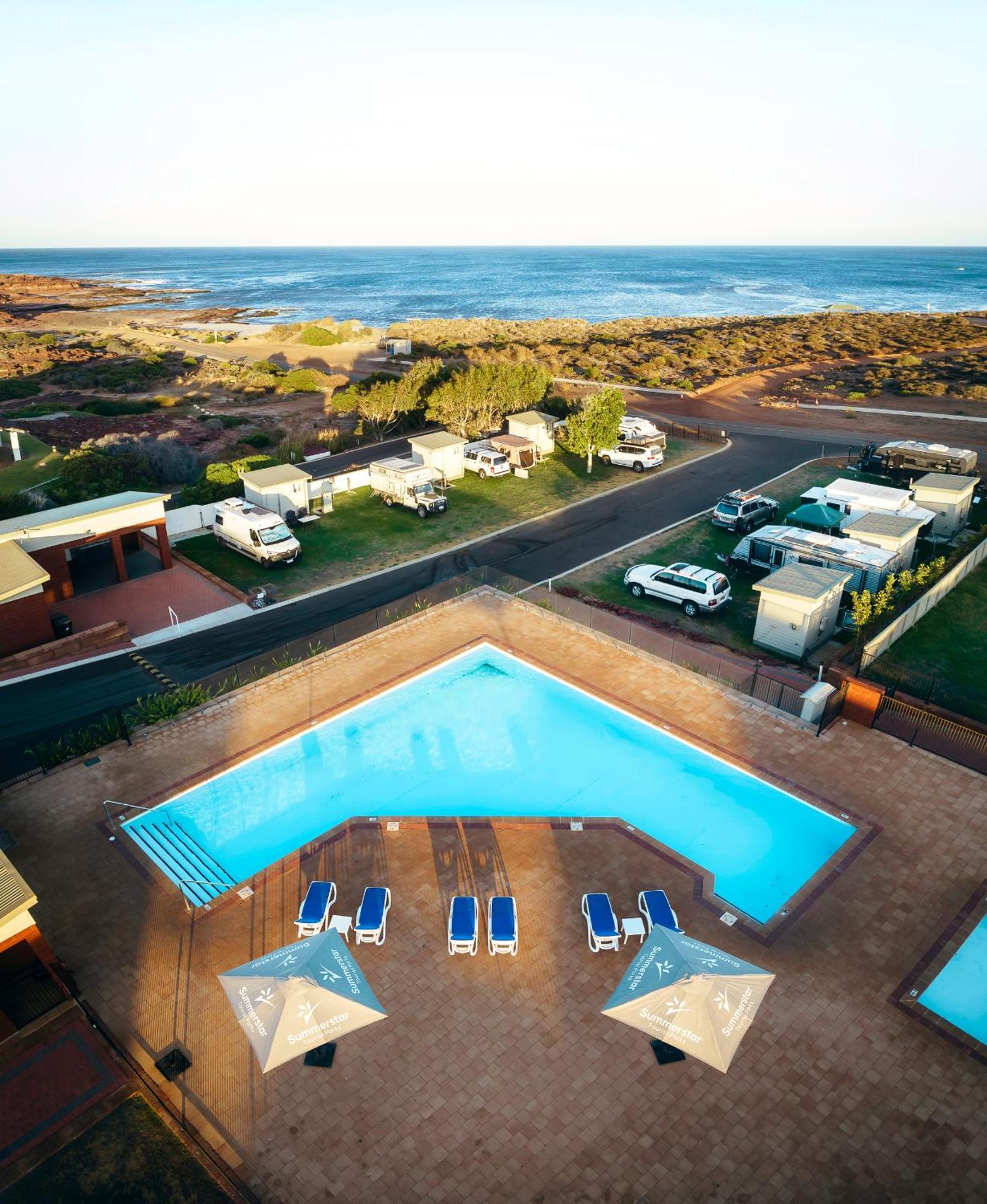 Kalbarri Red Bluff Tourist Park Hotell Exteriör bild
