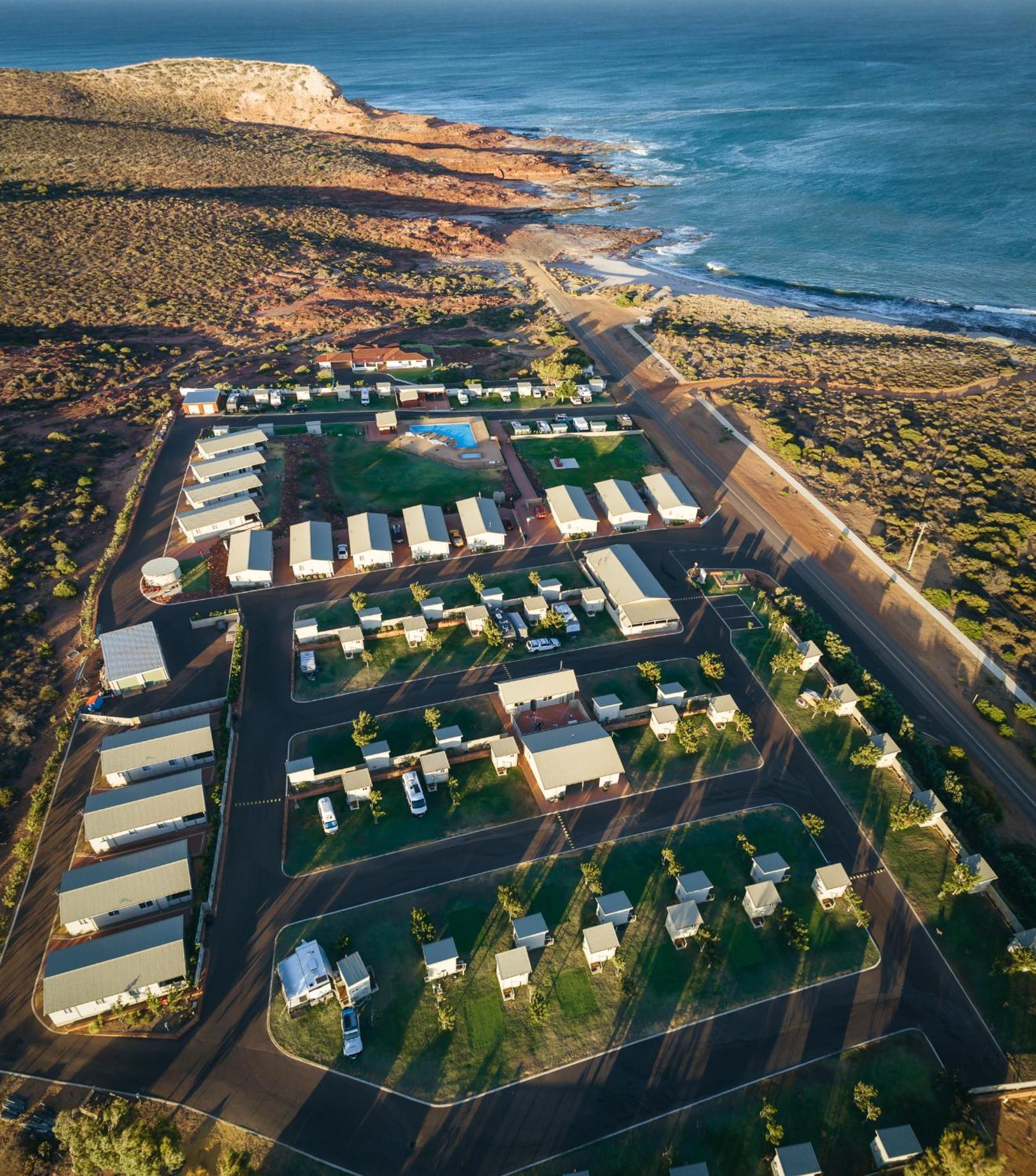 Kalbarri Red Bluff Tourist Park Hotell Exteriör bild